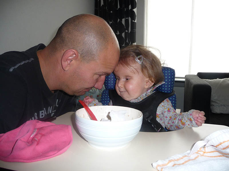 Eten met papa